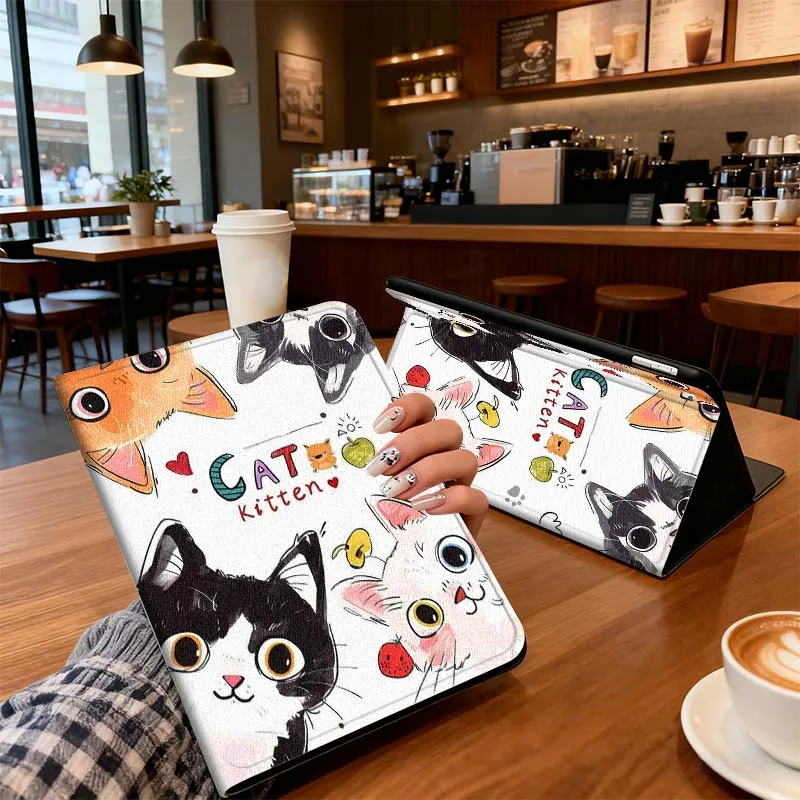 

Animal Peeping Screen Pattern For iPad Pro 7 8 9 Gen 2 11 13 5th 6th 10th 11th M5 M4 12.9 10.9 10.2 Inch 2024 2025 Tablet Case