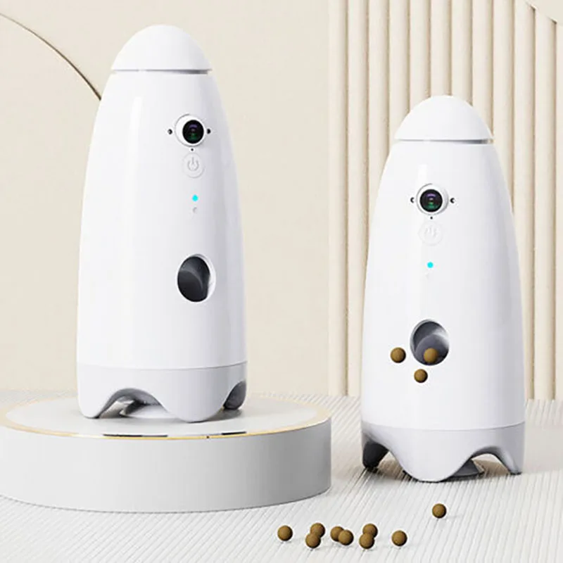 

STLF2023 New Arrival Wifi APP Remote Control Smart Pet Dog Cat Feeder 360 Degree Rotation Automatic Dog Treat Dispenser with Cam
