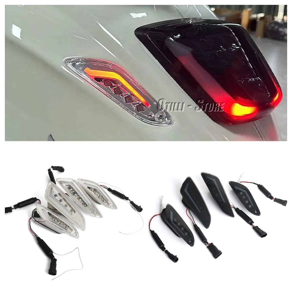 

Motorcycle Front Rear Turn Signal Lights LED Taillight Brake Indicator For Vespa Sprint 125 SPRINT 150 Primavera 150 PRIMAVERA