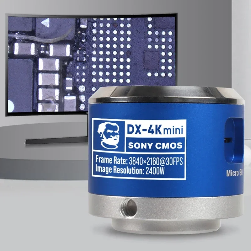 DX-4K mecánica de Cámara Industrial 4K HD, herramienta de fotografía de grabación de vídeo, mantenimiento de pruebas de inspección de microscopio, 3840x2160
