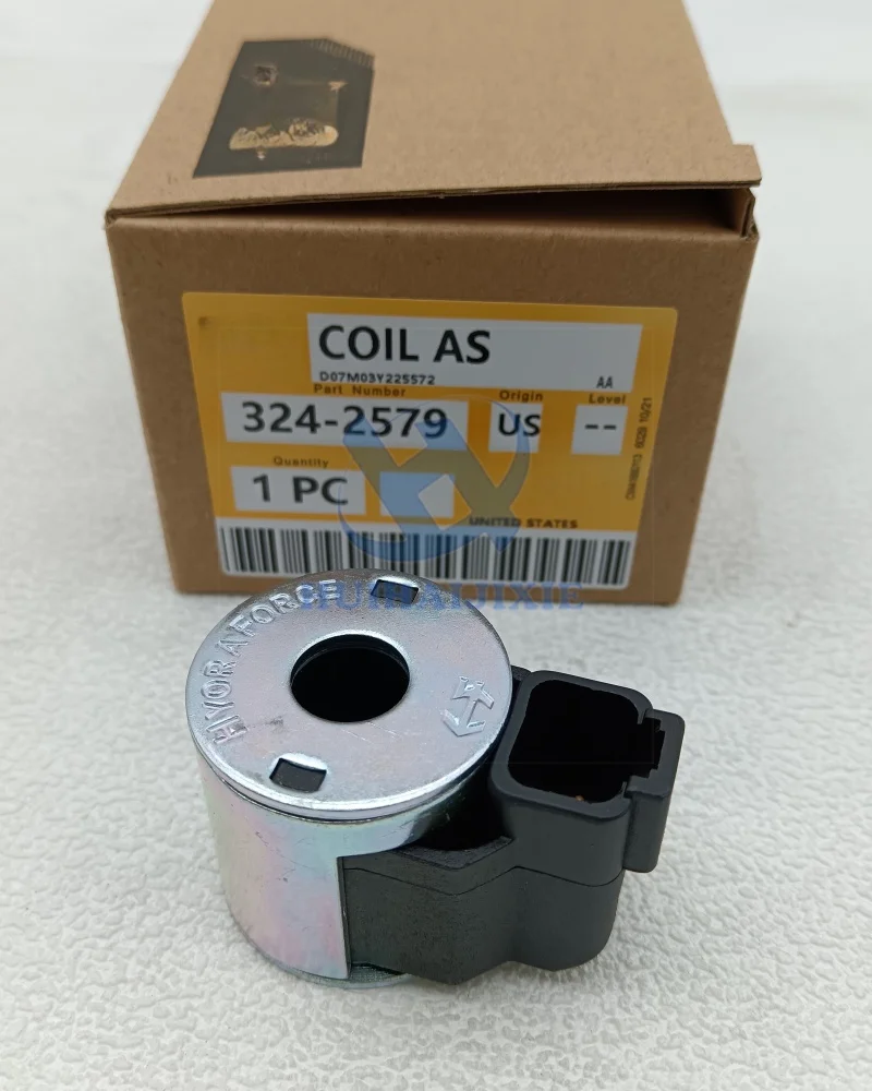 Solenoid Valve Coil 324-2579 3242579 for Caterpillar C4.4 3054C C3.4 416E 416F 420E 420F