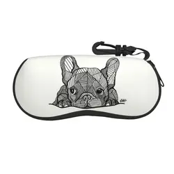 Bulldog francese cucciolo guscio facciale occhiali da vista custodie protettive custodia per occhiali da sole moda custodia per occhiali Frenchie