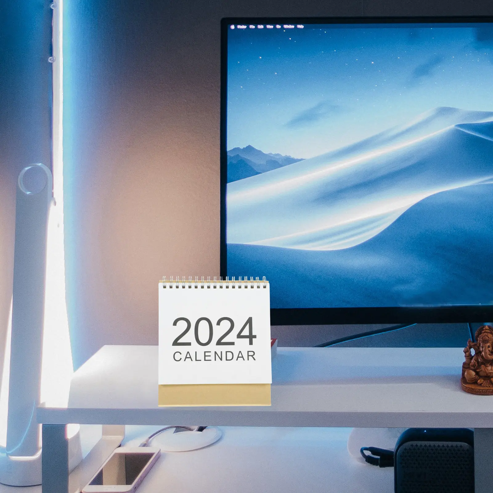 

Stylish 2023 Desk Calendar Design Freestanding Monthly Planner for Office Home Classroom Use Desktop Calendar