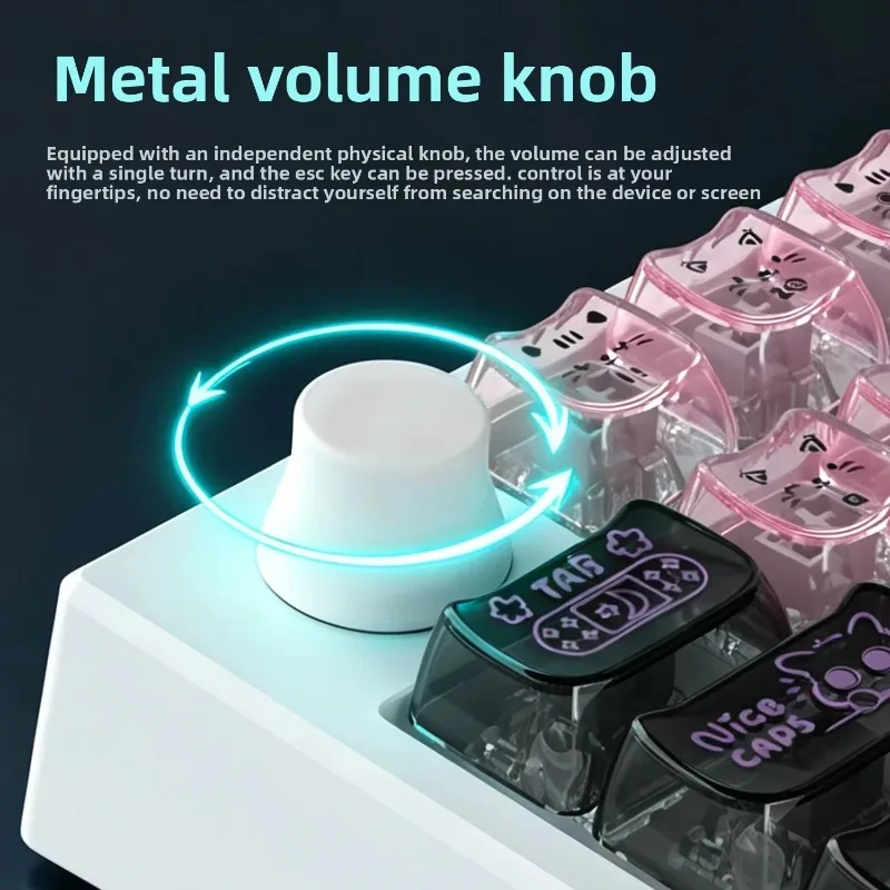 Ajazz for AK039 Magnetic Switch One Handed Gaming Keyboard 38 Keys 8K RT Low Latency Metal Knob Wired Keypad for PC ESports Game - view 3
