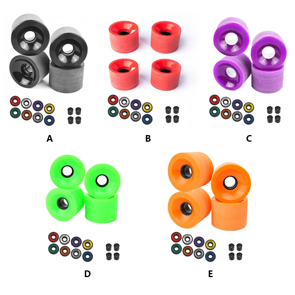 

Skateboard Wheels Bearings Longboard Skating Washers Set Park Drift Board Outdoor Sports Skateboarding Accessories Black