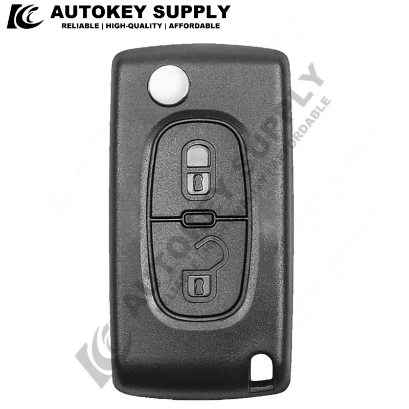 2/3 Buttons Remote Key Case  Flip Folding Car Key shell For Peugeot 207 307 308 407 607 807 For Citroen C2 C3 C4 C5 C6