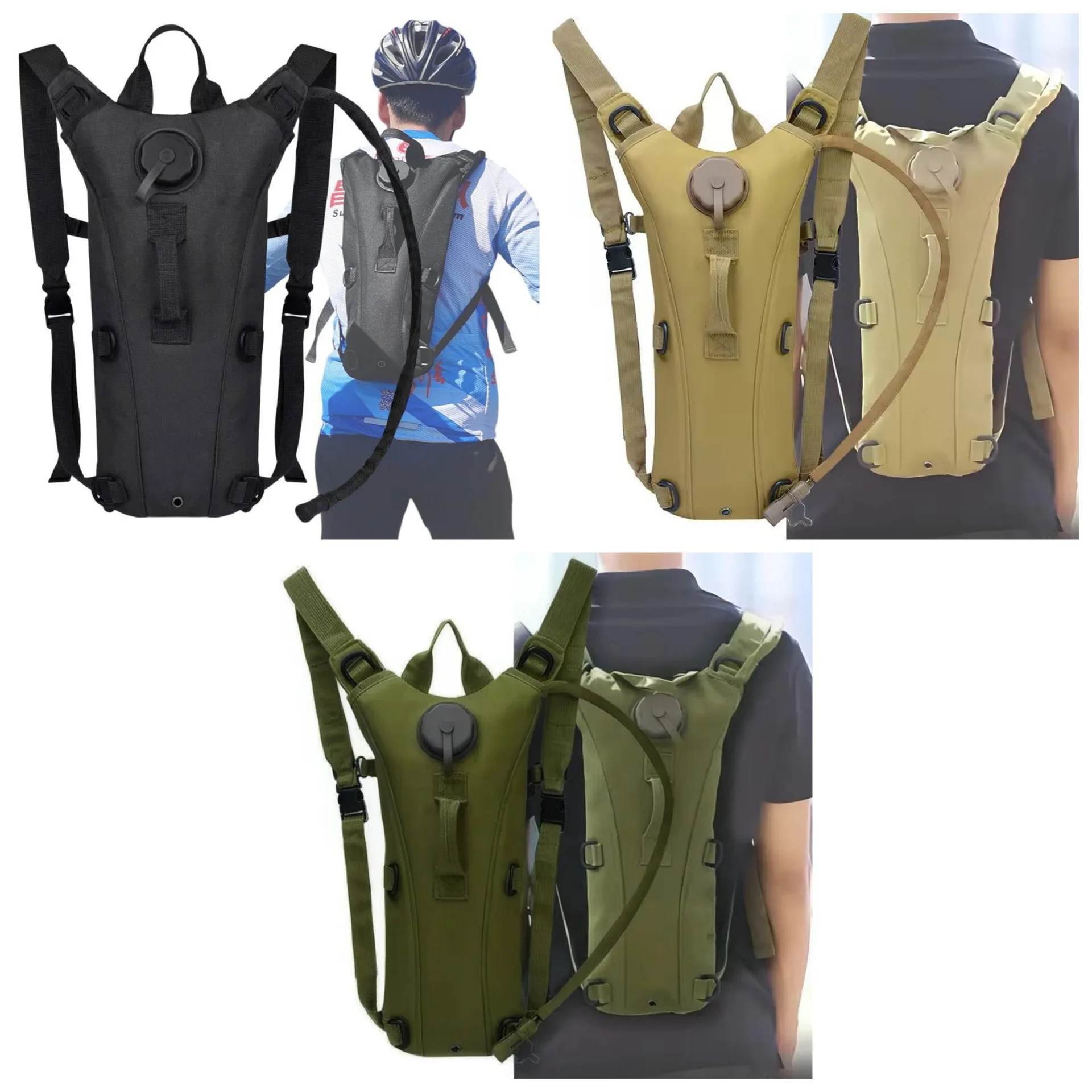 

Hydration Backpack 3L - Lightweight Hiking Running Cycling Pack with BPA-Free Water Bladder, Breathable Mesh & Rainproof Design