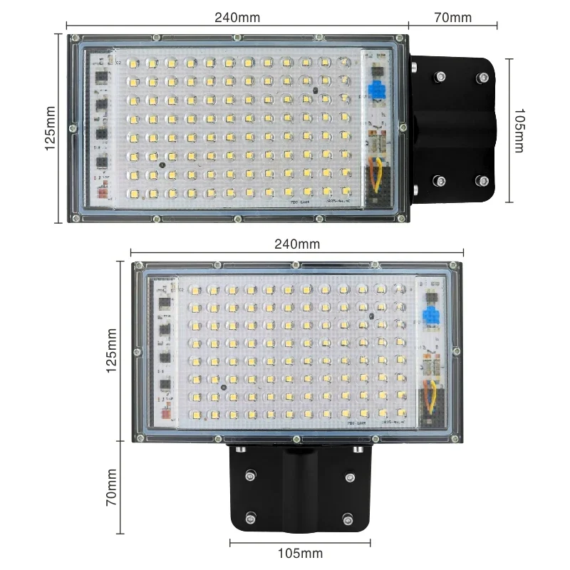 100W LED Street Light AC 220V-240V Outdoor Floodlight Spotlight IP65 Waterproof Wall Light Garden Road Street Pathway Spot Light