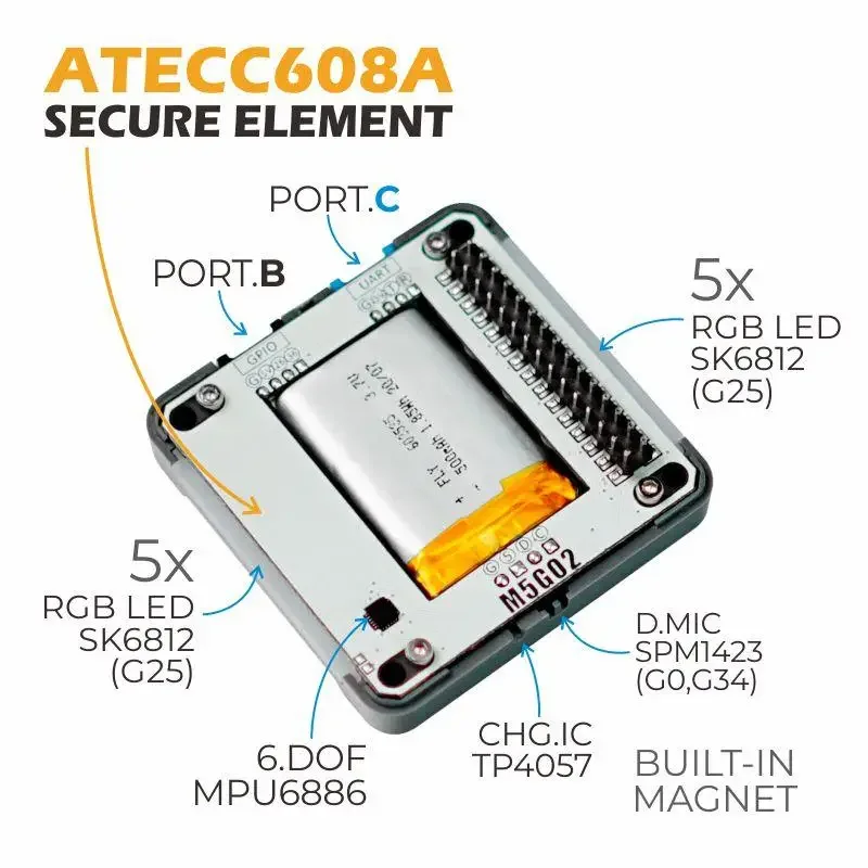 Core2 Development Kit para AWS IoT, M5Stack oficial, ESP32, Education Kit