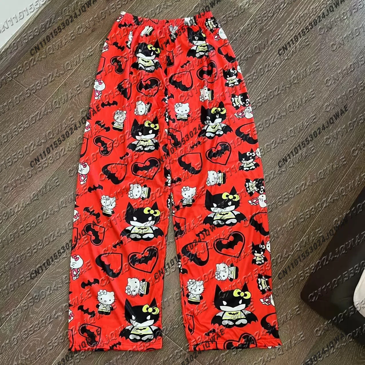 جديد حار الخريف والشتاء مرحبا كيتي التعاون 3D النوم السراويل طفل / الكبار أزياء عارضة السراويل فضفاضة ومريحة #4