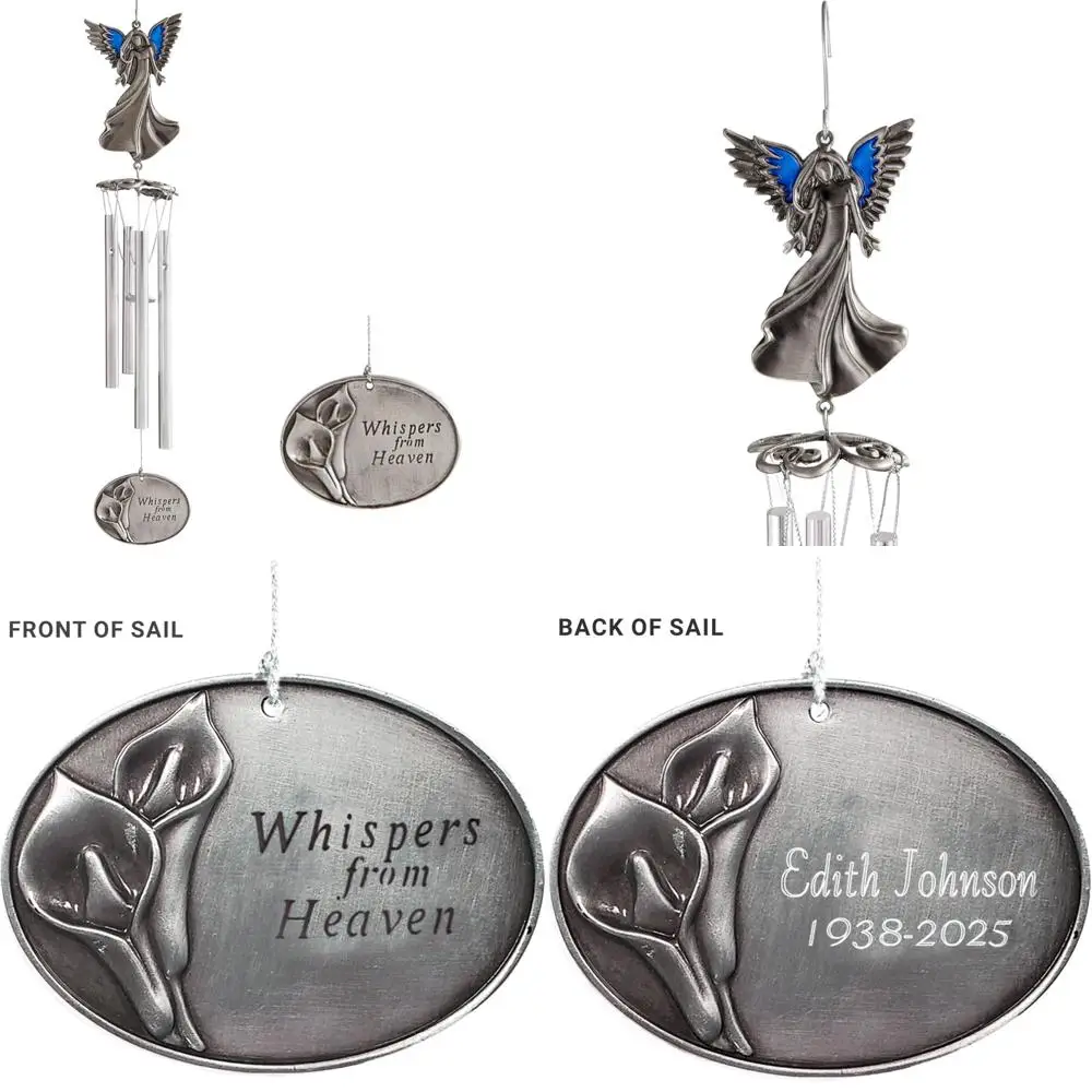 

heavenly echoes: 14" sympathy wind chime, cherished keepsake