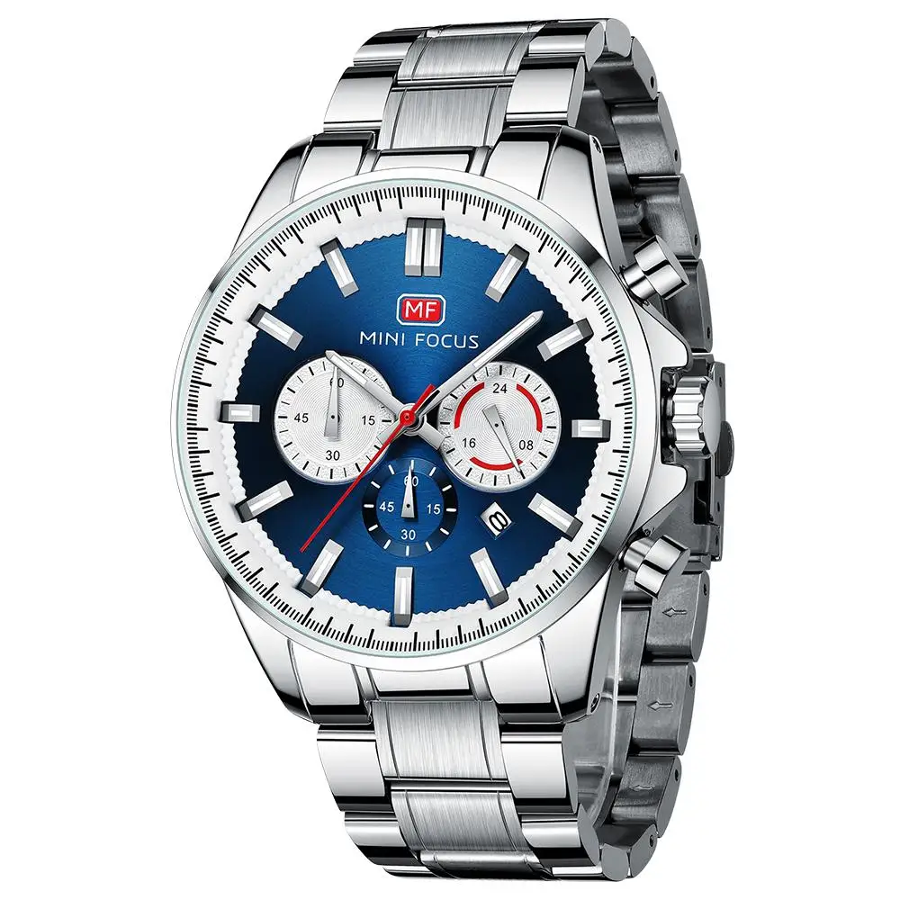 

Мужские повседневные спортивные кварцевые часы – многофункциональные водонепроницаемые светящиеся часы из нержавеющей стали для повседневного использования и деловых встреч