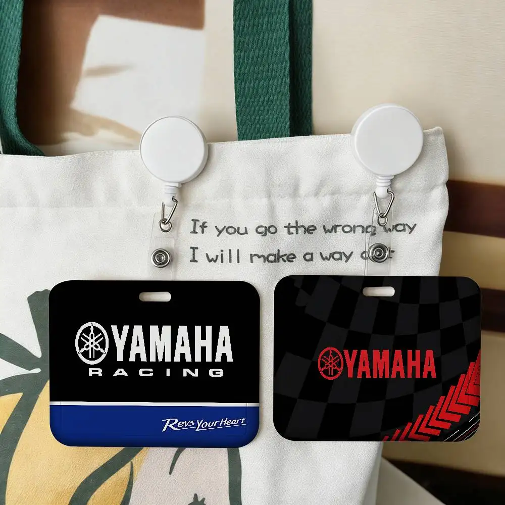 

Motorcycle Racing Y-Yamaha ID Card Holders Lanyards Girls Door Card Case Hanging Rope Badge Holder Neck Strap Business Card