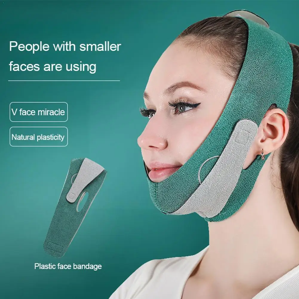 Atmungsaktives Gesicht Schlankheit sband v Gesicht Wange Lift Up Band reduzieren Doppel kinn Bandage für Gesicht V-Line Shaping Gürtel Lift Oval m9g8