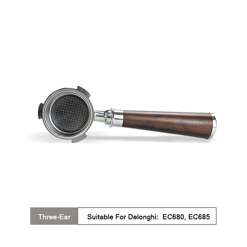 kisshome Kaffee Boden Siebträger 51MM Für Delonghi EC680 EC685 EC310 Mit 2-Tassen Filter Korb Barista Espresso Maschine Zubehör 6