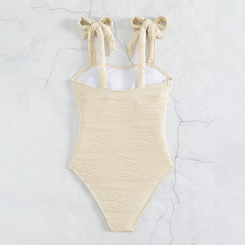 بدلة سباحة كلاسيكية كلاسيكية من Para Praia بدلة سباحة نسائية بيضاء من قطعة واحدة 2025 ملابس سباحة مضلعة جديدة بدلة استحمام نسائية عالية الخصر