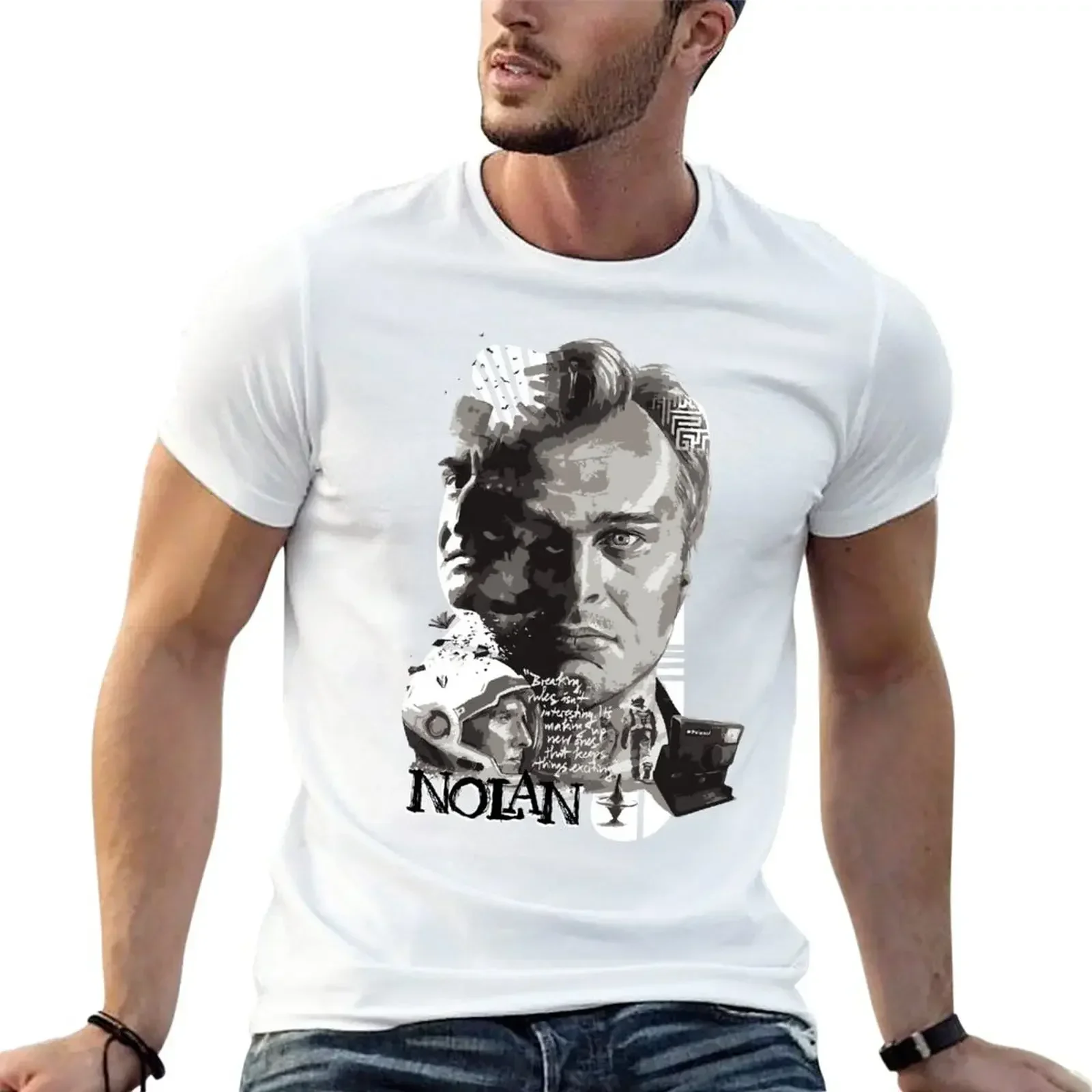 Nolan T-Shirt customs plus size tops funny t shirts for menUnisex T-shirts for Men Women Summer Tees Cotton