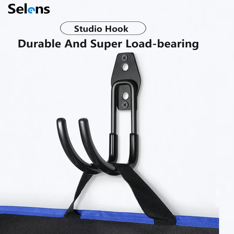 

Selens Durable Studio Hook Soft Light Box For Photography Equitment Accessories Wall Hook Bracket Background Cloth Storage Hook