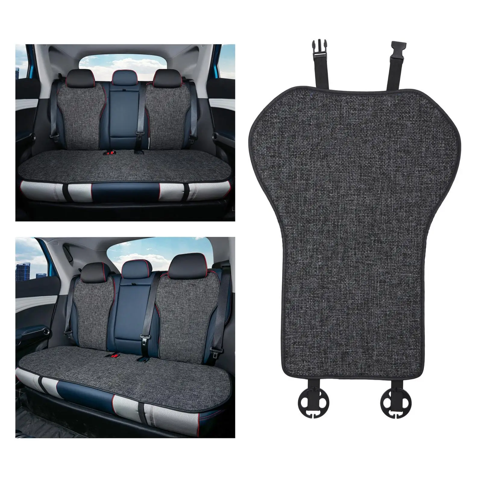 غطاء حماية مقعد السيارة لـ Byd Atto 3 Yuan Plus مسند ظهر أمامي رمادي مضاد للانزلاق #5