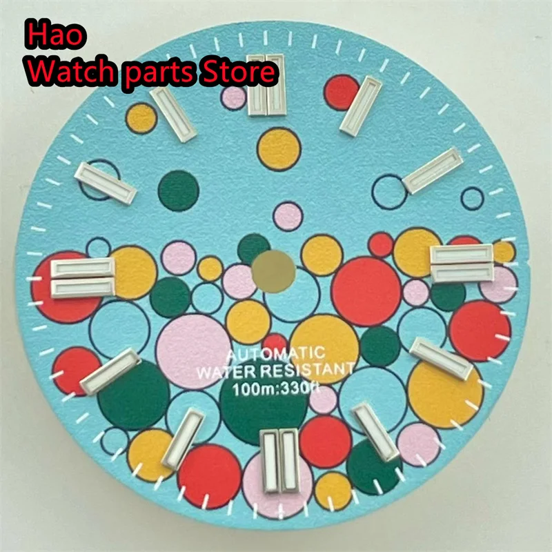 قرص ساعة أزرق بليجر-سكاي ، حركة مضيئة ، مناسب لـ NH35 ، NH36 ، ETA2824 ، PT5000 ، DG2813 ، Miyota ، 8000 ، 821A ، 29