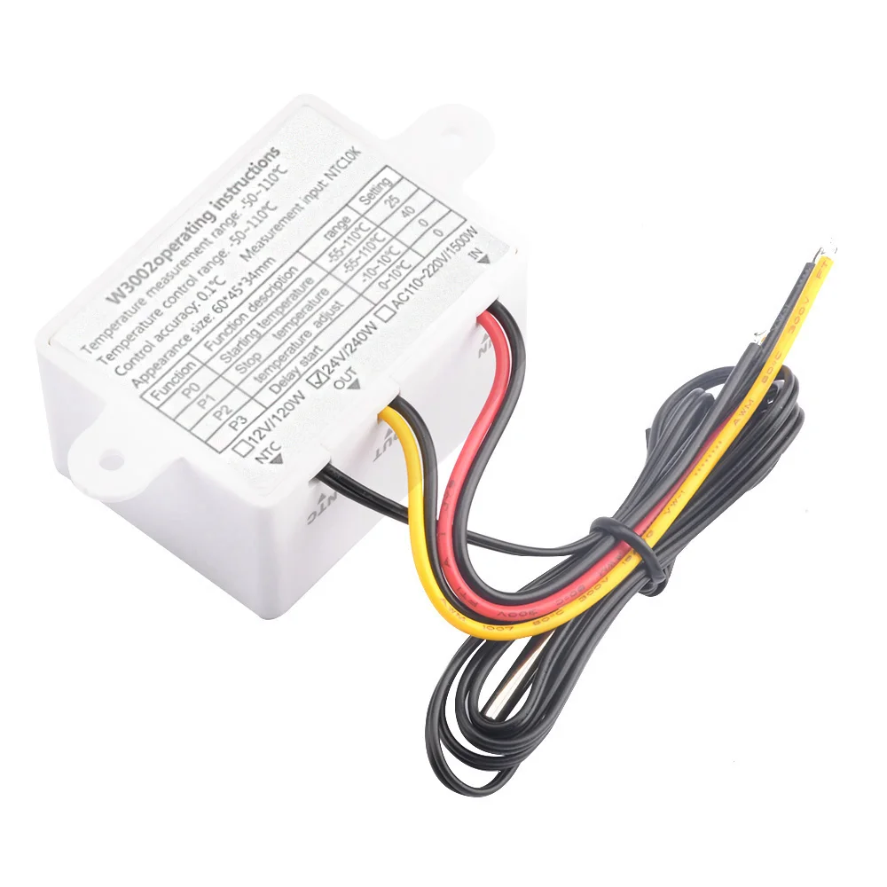 W3002 12/24/220V Digital Control Temperature Microcomputer Thermostat Switch Thermometer New Thermoregulator Dropship