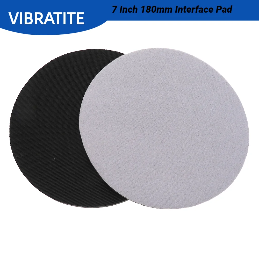 7 Inch Hook and Loop Soft Foams Buffering Pad Sponge Cushion Buffer Backing Pad 180 mm Soft Density Interface Pads for Polishing