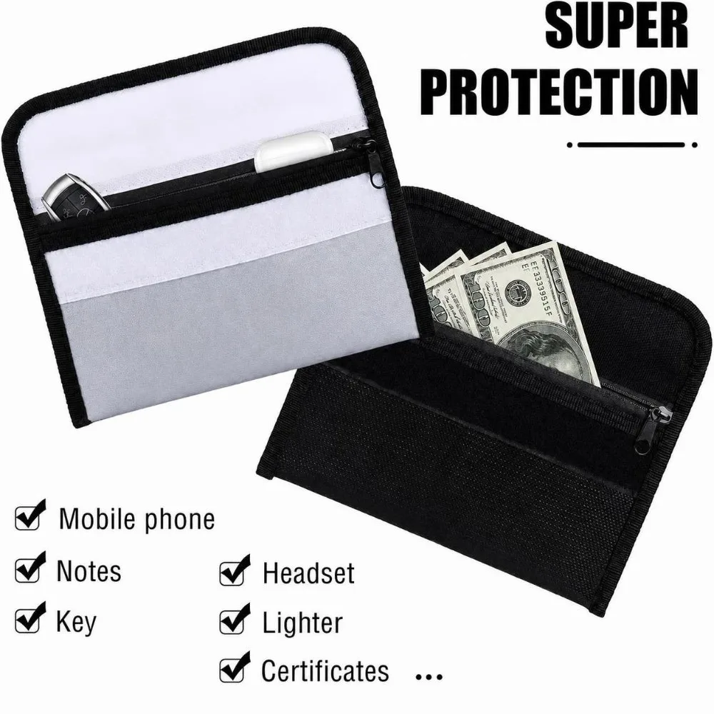Portable Waterproof Fireproof Storage Bag with Zipper Fire - Resistant Safe Document Bag Multi-functional File Storage Bag Money