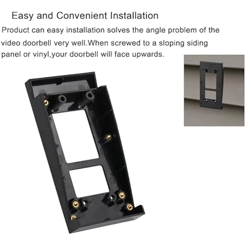 

Exquisite-2Pcs Vinyl Siding Doorbell Mount Vinyl Siding Angle Adjustment Mount For Ring Video Doorbell 2 (2020 Release)/3Plus/4