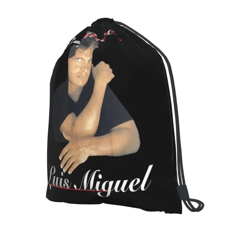 Luis Miguel Romances On A Cronies Tag Drawstring Backpack Fashion Art Print Sports Bag Outdoor Running Sports Bag