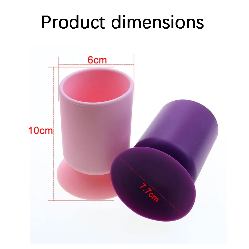 1 قطعة الإبداعية سيليكون جولة شفط كأس حامل قلم تخزين القرطاسية وأدوات ماكياج امتزاز قوي ليس من السهل الوجه