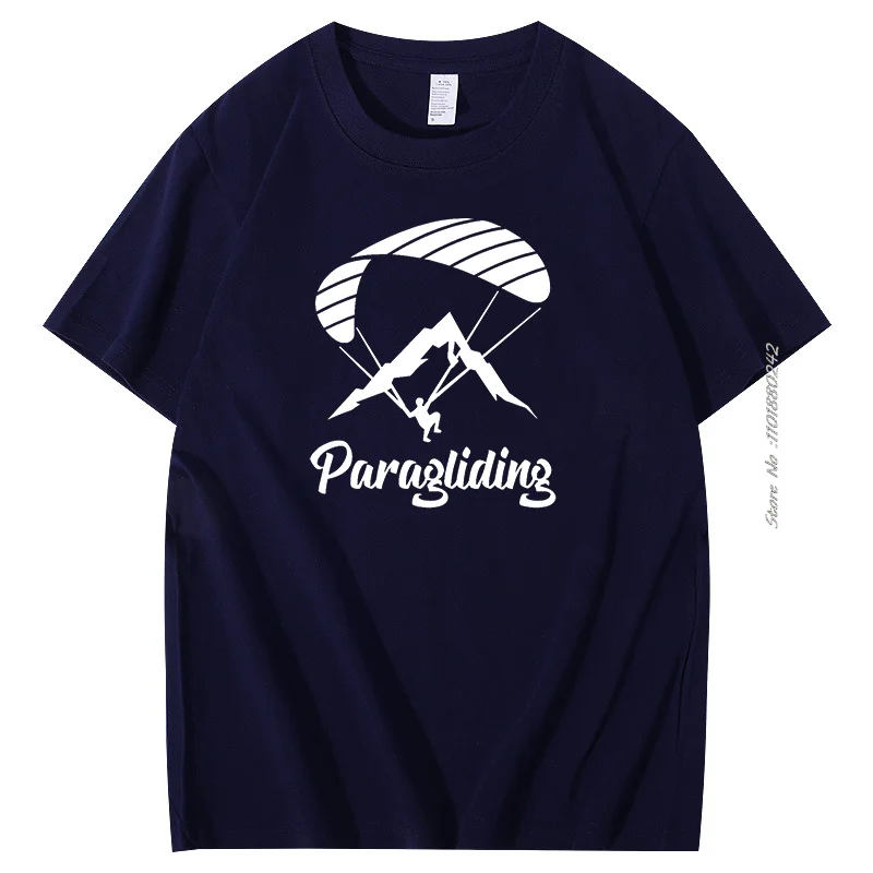 Funny t shirt for men Cotton Tops T Shirt Paraglider Paragliding graphic t shirts Summer short sleeve t-shirt Men\'s clothing