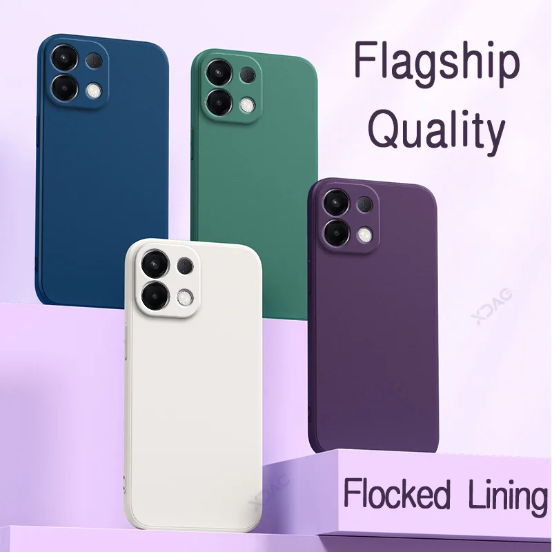 Оригинальные квадратные чехлы для телефонов из жидкого силикона для OPPO K13 OPPOK13 5G CPH2729 PLD110, 6,67 дюйма, мягкие противоударные сумки с защитой от падения