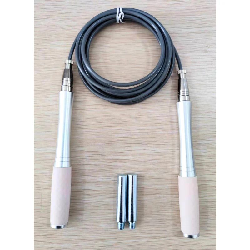 279gram 4mm diameter steel cord heavy weighted aluminum handle double bearing skipping rope speed jump fitness crossfit