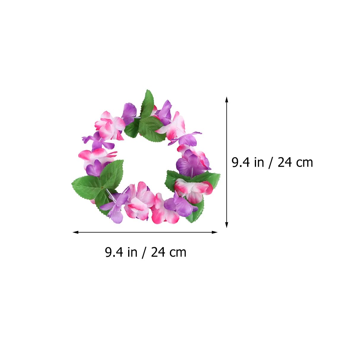 

6pcs Floral Headband Lightweight Hawaii Wreath Decoration Garland Tropical Party Accessory Necklace Bracelet Wall Hanging