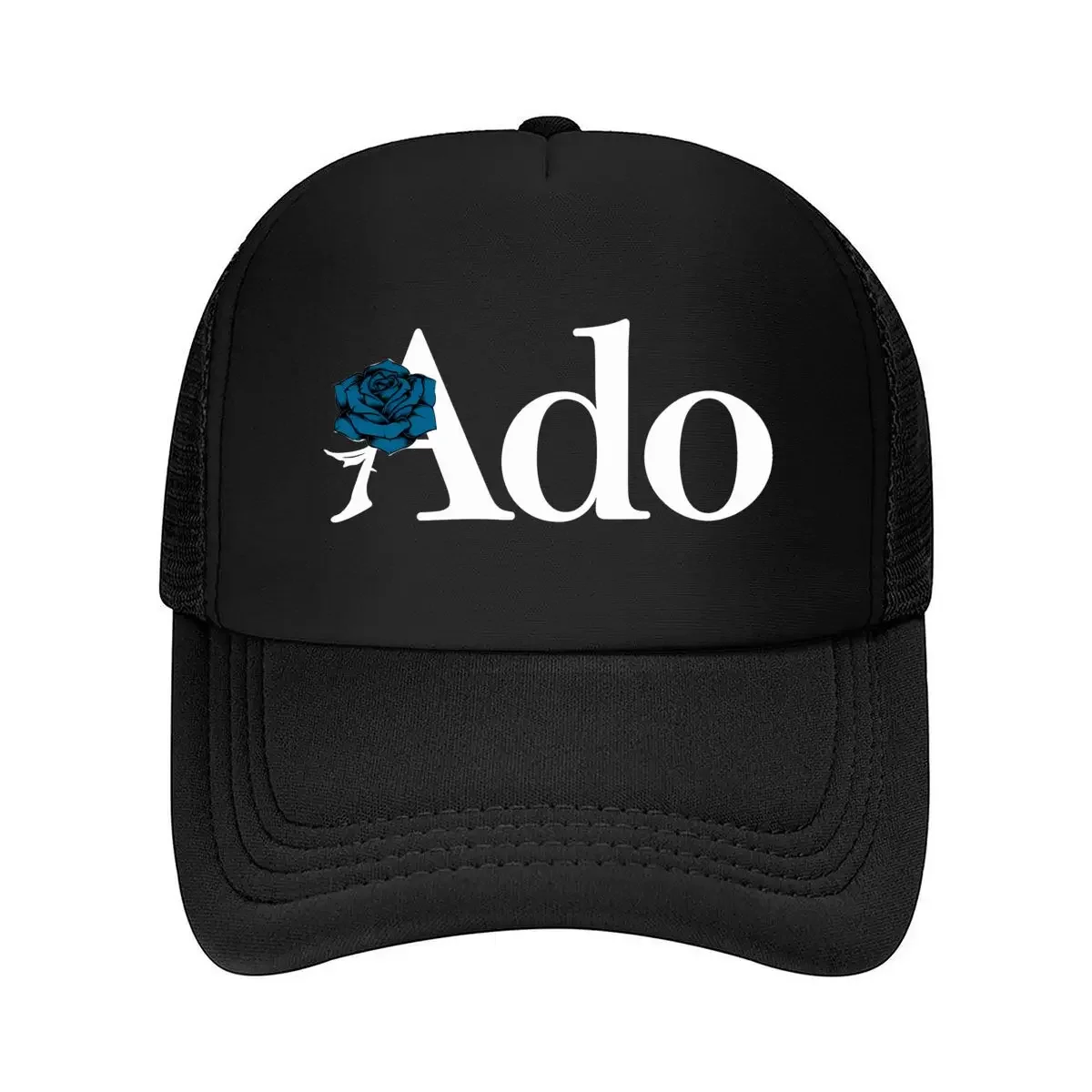“ado-blue-rose”-marcas-minimalistas-detalhes-de-flores-delicadas-para-bone-de-beisebol-de-malha-de-maior-elegancia