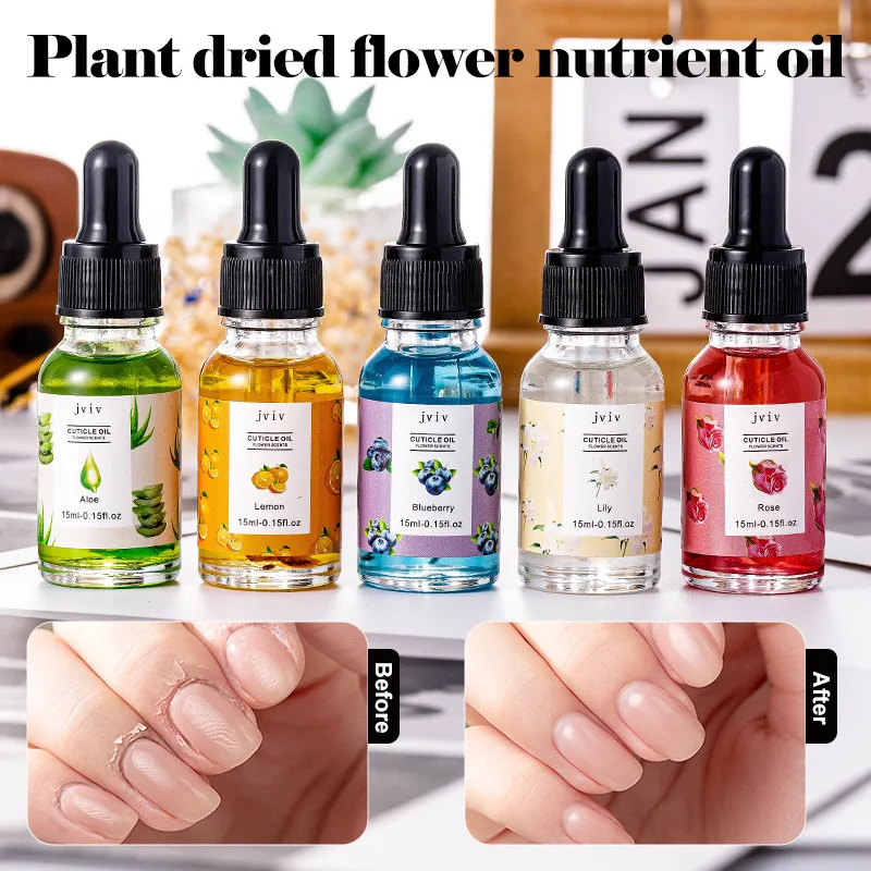 15ml Nail Care Nail Nutrition Oil Manicure Tool Exfoliating Treatment Floral Repairing Liquid Nourishing Manicure Care Tools