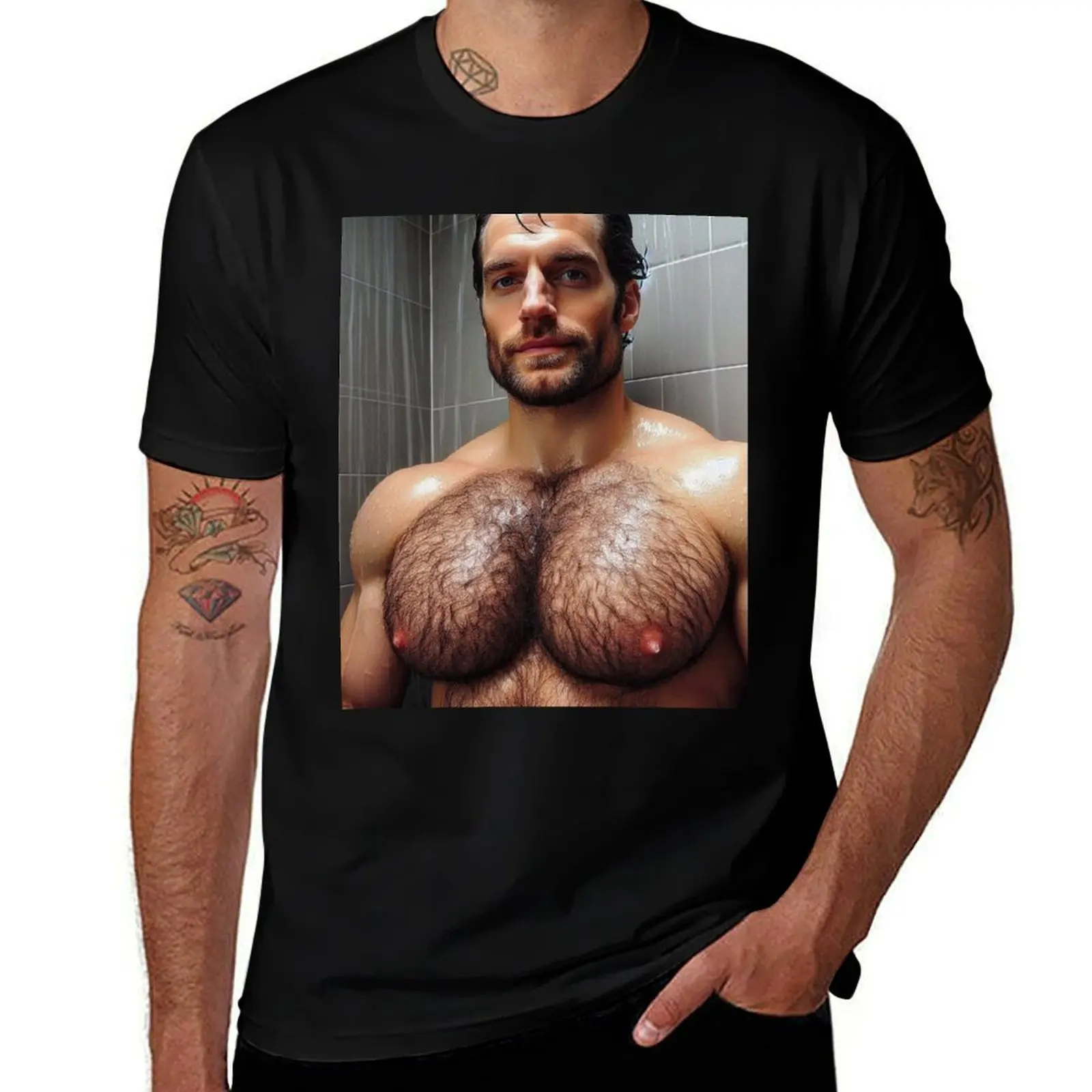 

Henry cavill shower T-Shirt valentines boutique clothes anime shirt tees plain t shirts men
