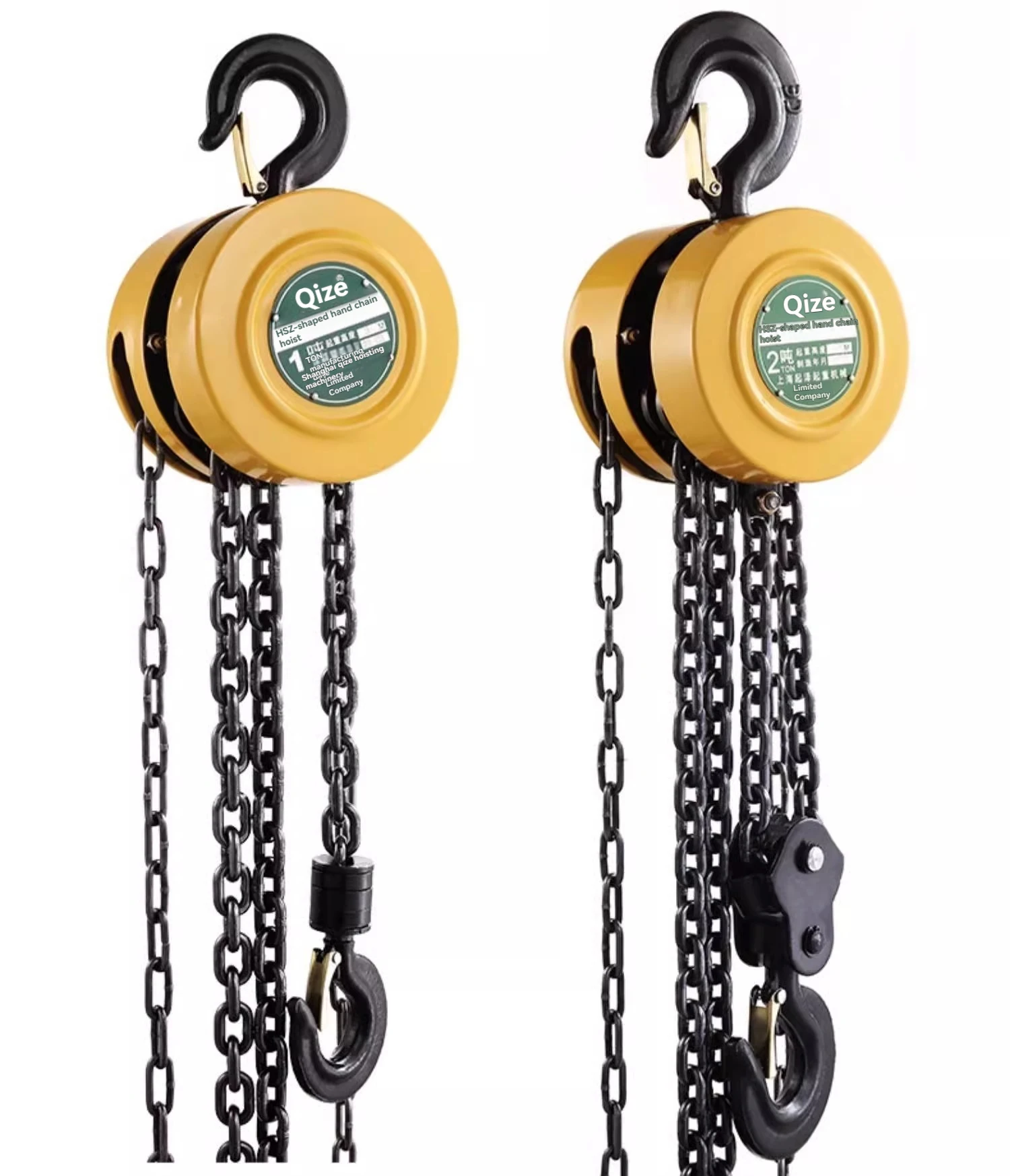 HSZ-C2 2T 3M Lifting Crane Hand Pulled Hoist, Lifting Crane Manual Chain Hoist, Hook Lifting and Tightening Device