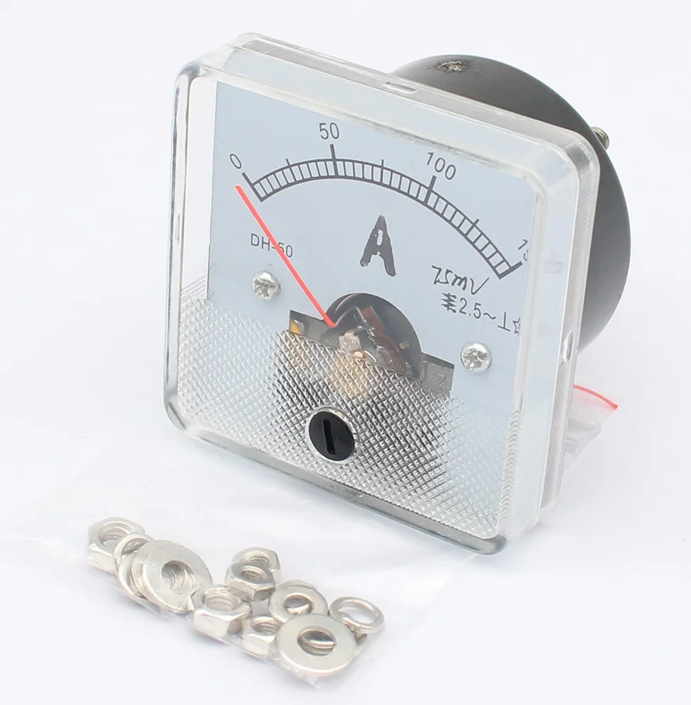 DH-50 AC Ammeter 1A 2A 3A 5A 10A 15A 20A 30A 50A Analog Pointer meter / Current meter