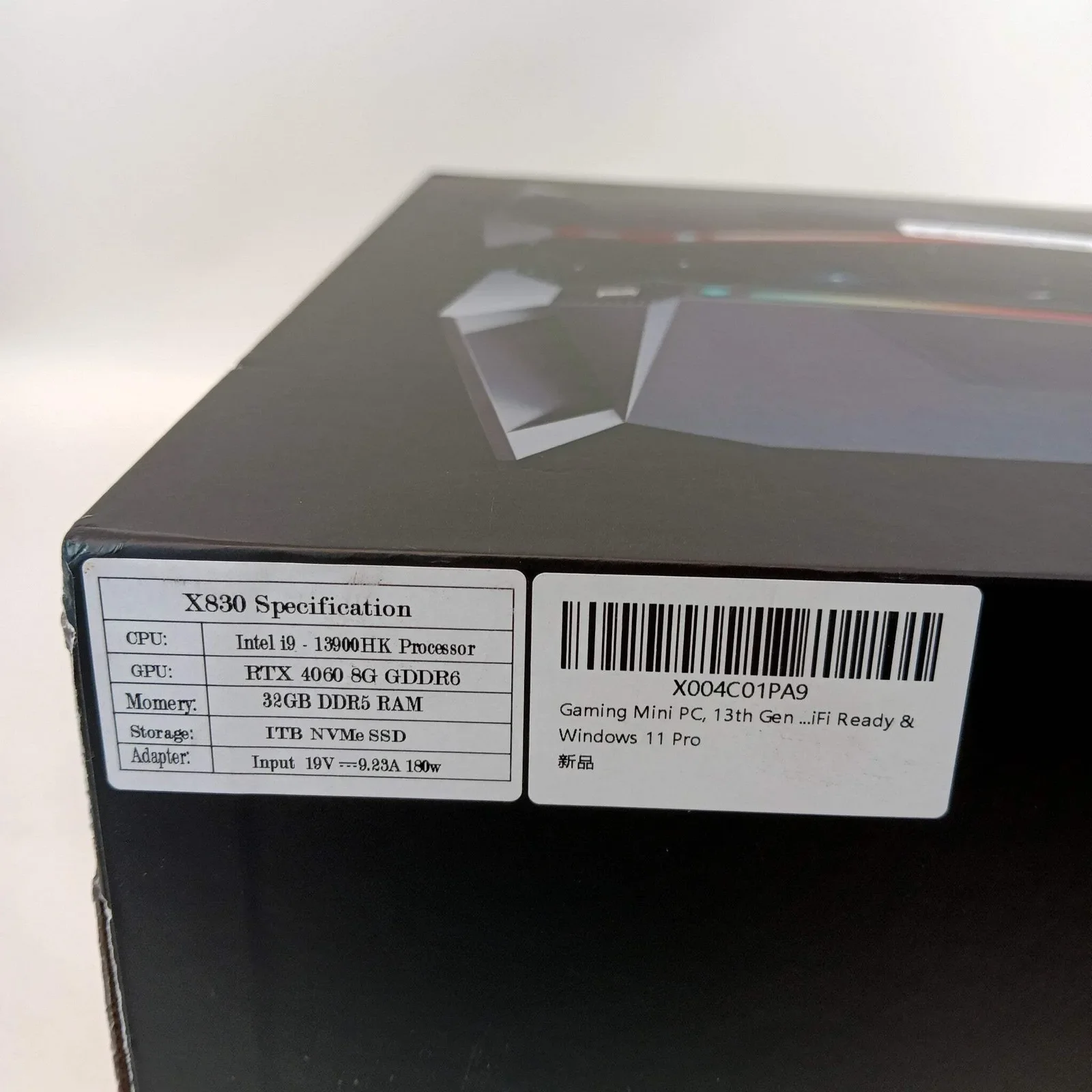 Mini PC para juegos I9-13900hk 2,60 GHz 32GB RAM 1TB SSD Nvidia GeForce RTX 4060