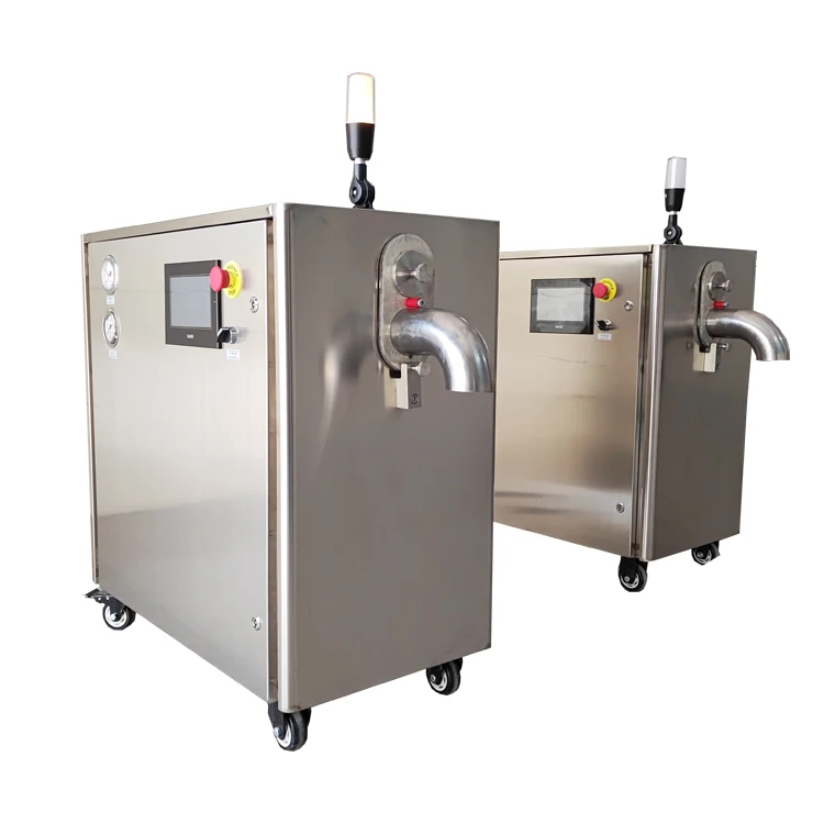 Dry Ice Pellet Granulator Machine With Hydraulic Oil Cooling System Customized 200 600kg h 380V For Continuous 24 7 Production