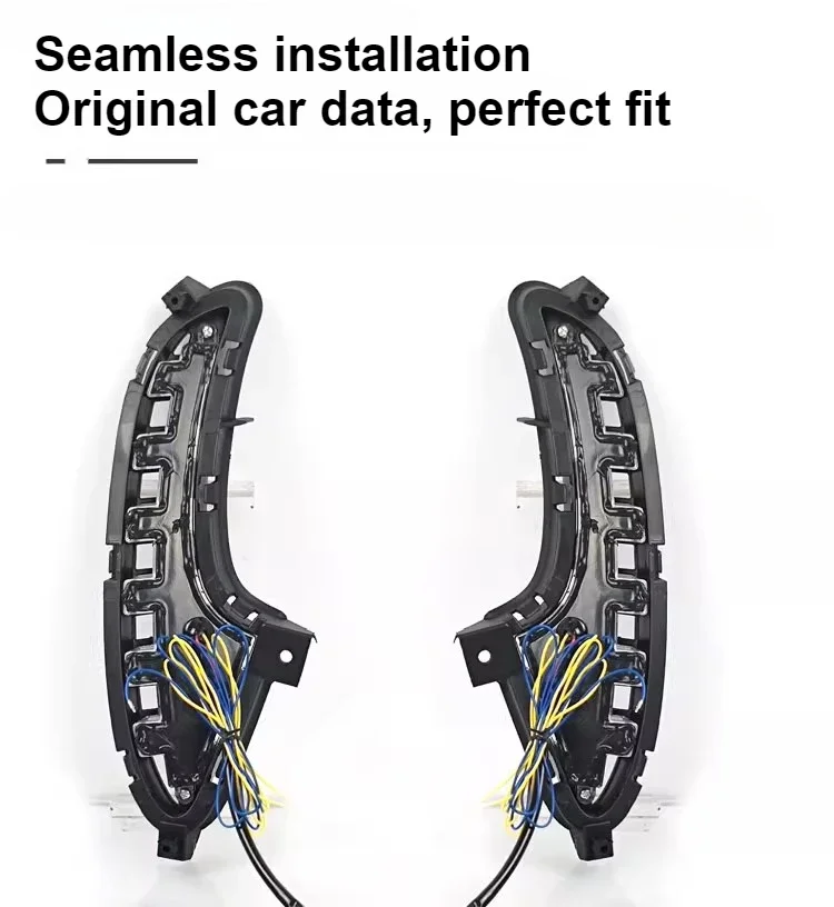 For MG MG7 2023 2024 Car Led Daytime Running Lights Front Fog Lamp Modification Dynamic Turn Signal Driving Decorative Lights detail image 5
