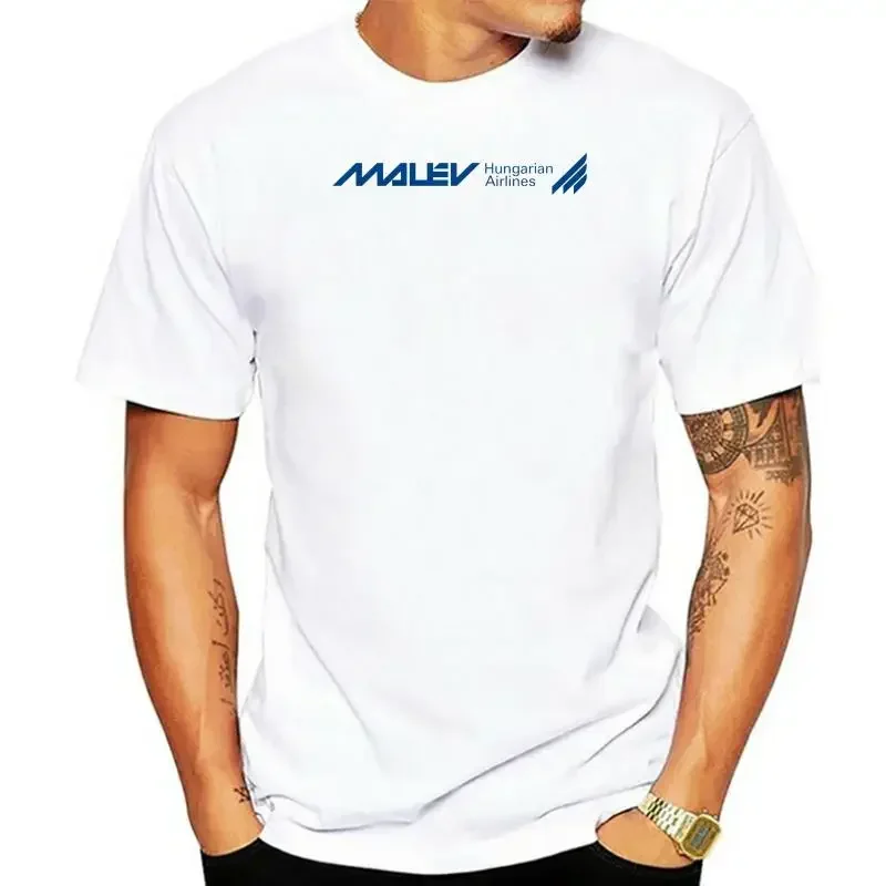 Short Sleeve Leisure Fashion Summer MALEV AIRWAYS SHIRT S-XXXL LOGO HUNGARIAN AIRLINES PILOT AVIATION JET T Shirts men clothing