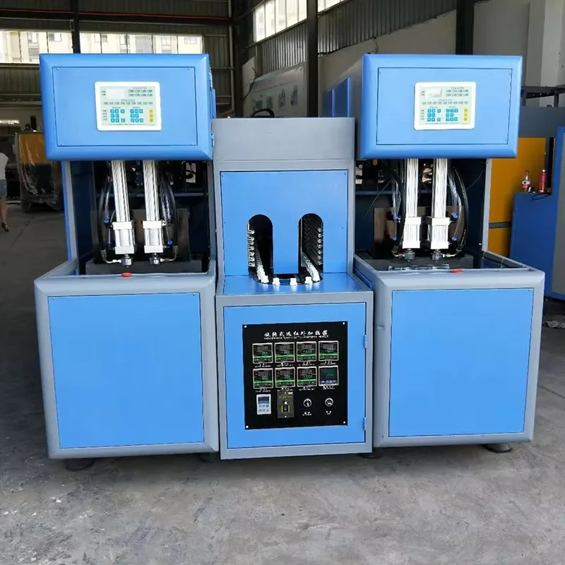 Semi-Automatic Two Cavity PET Blow Molding Machine HZ880 Bottle Equipment Custom