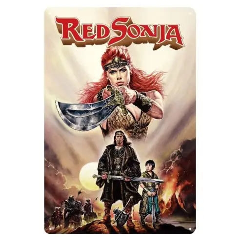 Red Sonja Arnold Schwarzenegger Movie Metal Poster Collectable Tin Sign 20x30cm