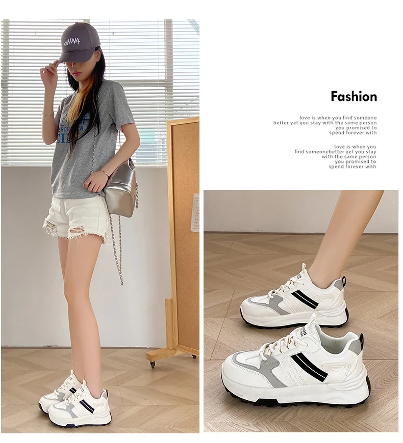 Leichte Damen-Laufschuhe, Frühlings-Neuheit, rutschfeste, weiche Sohle, Sportsneaker, bequeme, atmungsaktive Freizeitschuhe – Detail 7