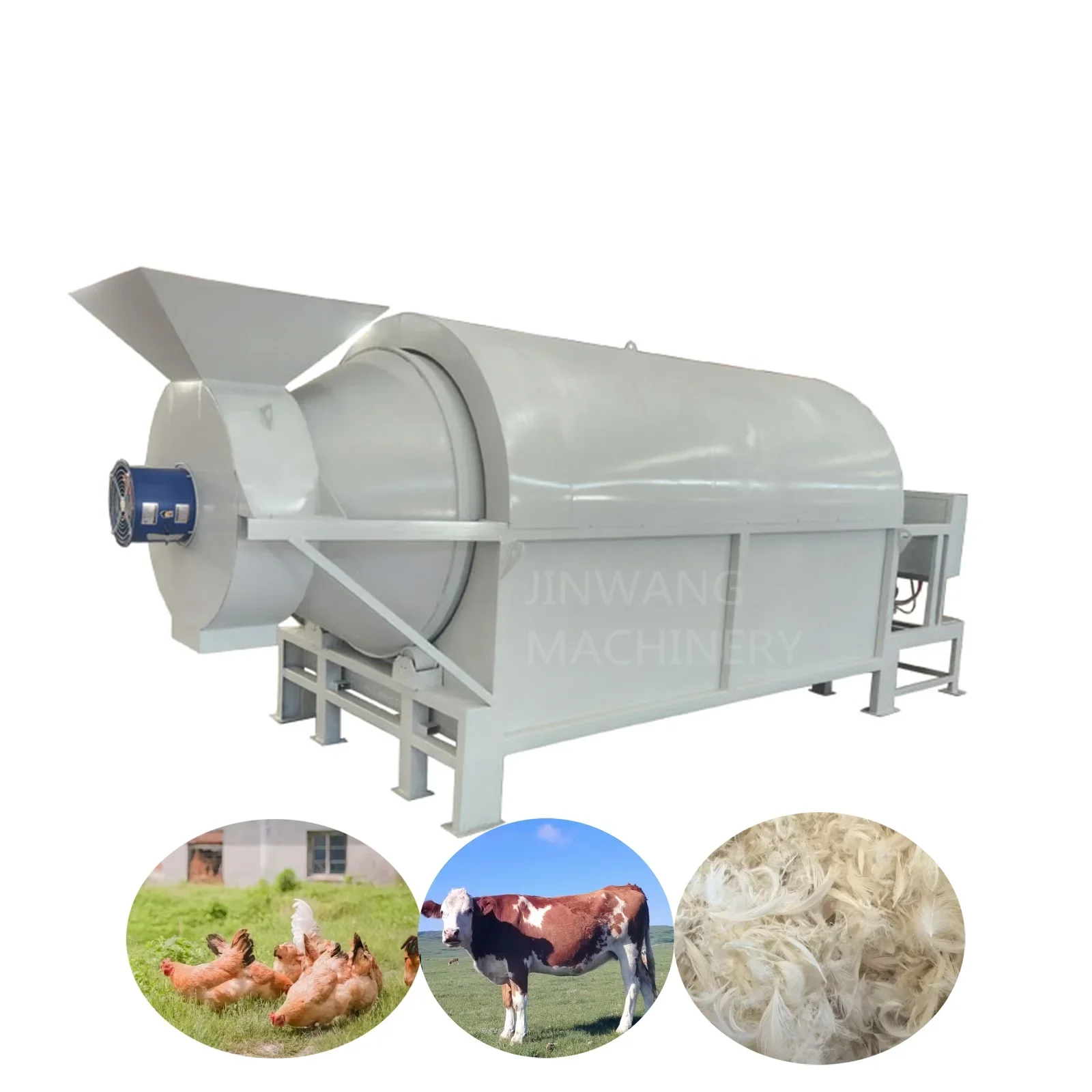 

JINWANG Manure Dewatering Drying Machine Cow Dung Dryer For Sale Drying Machine For Organic Fertilizer