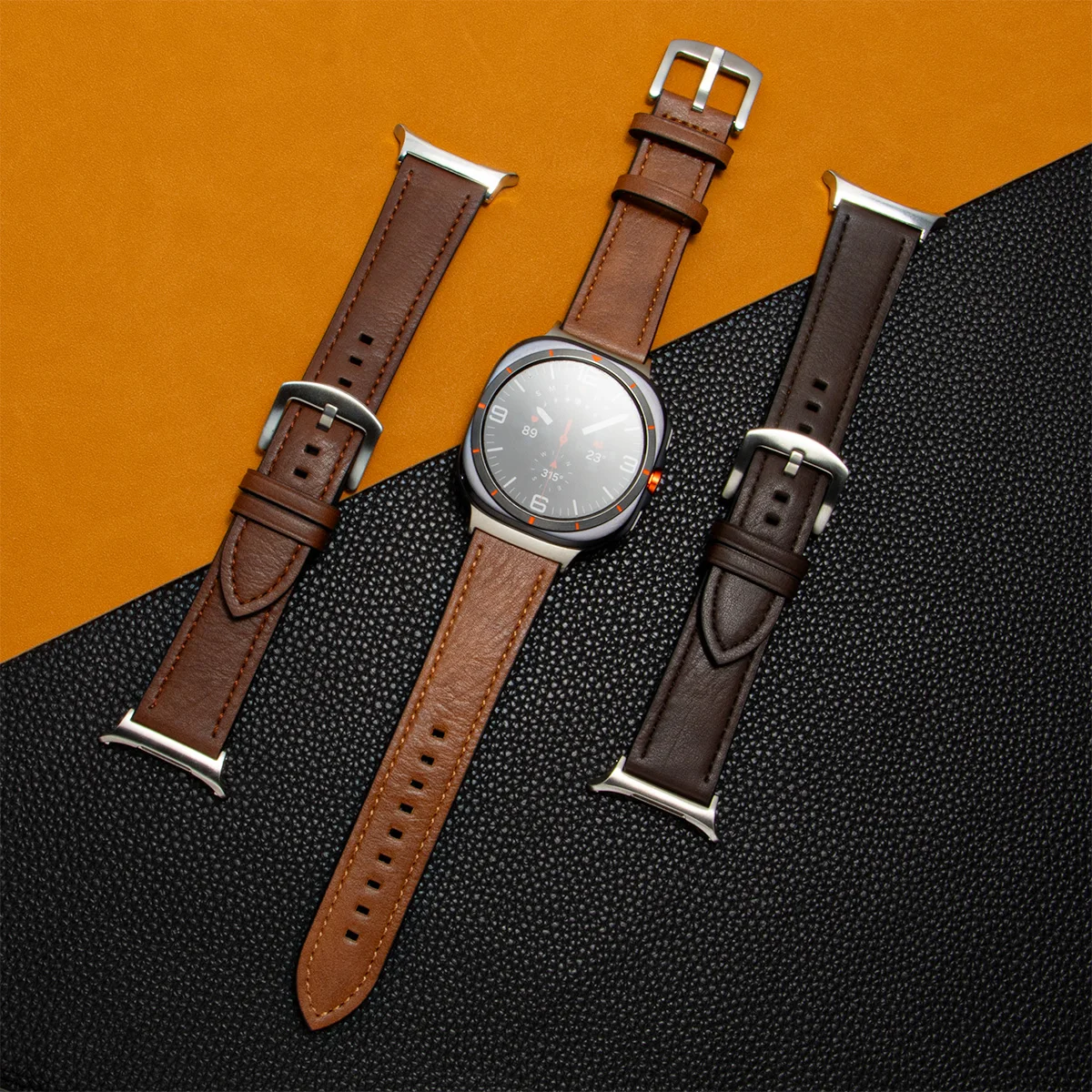 No Gaps Leather Strap for Samsung Galaxy Watch 8 Classic/8 40mm 44mm Wristband Bracelet for Galaxy Watch Ultra 2025 47mm Band image 4