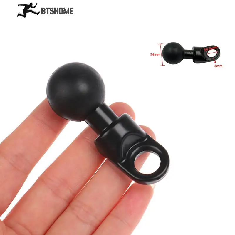 Motorcycle Angled Base W/ 10mm Hole 1'' Ball Head Adapter Acting As Mobile Phone And Camera Holder For Many Motorcycle, Bicycle