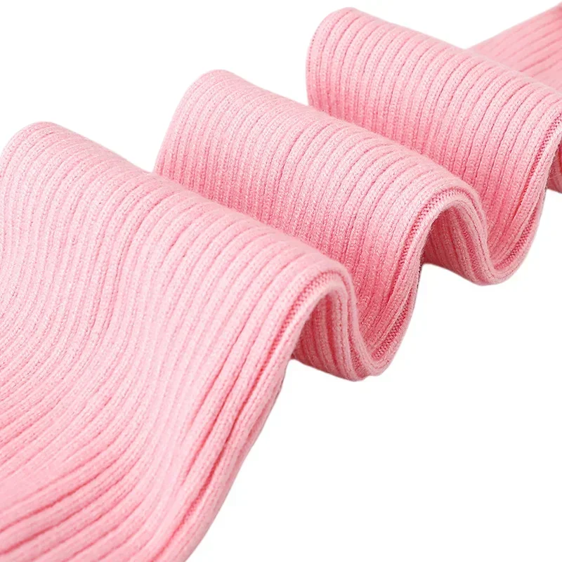 여아 발레 레그 앵클 워머 니트 스타럽 양말 (댄스 연습, 요가, 스포츠, 운동용) 무릎 높이 발가락 없는 골지 양말 (80년대 파티 스타일)